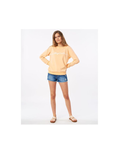 Bluza rip curl re-entry crew - jasny pomarańczowy
