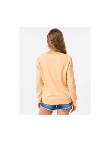 Bluza rip curl re-entry crew - jasny pomarańczowy