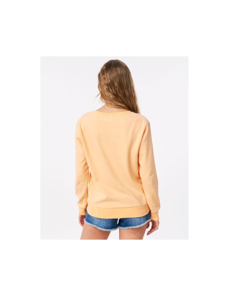 Bluza rip curl re-entry crew - jasny pomarańczowy