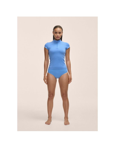 Dół od kostiumu casall high waist bikini brief niebieski