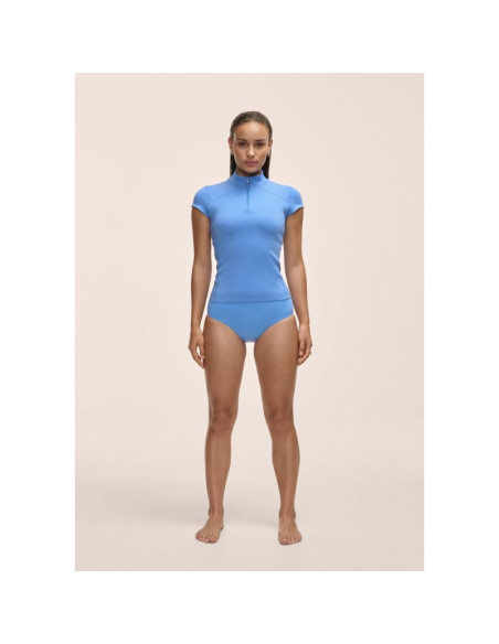 Dół od kostiumu casall high waist bikini brief niebieski