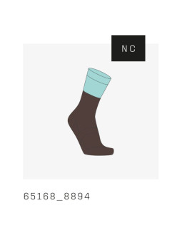 Skarpety rowerowe poc motion mtb long sock brązowe