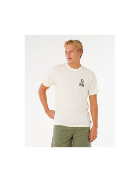 Koszulka męska rip curl vaporcool search stack tee biała