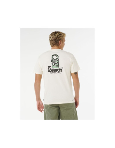 Koszulka męska rip curl vaporcool search stack tee biała