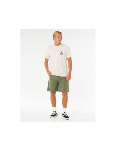 Koszulka męska rip curl vaporcool search stack tee biała