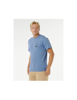 Koszulka męska rip curl vaporcool search stack tee niebieska