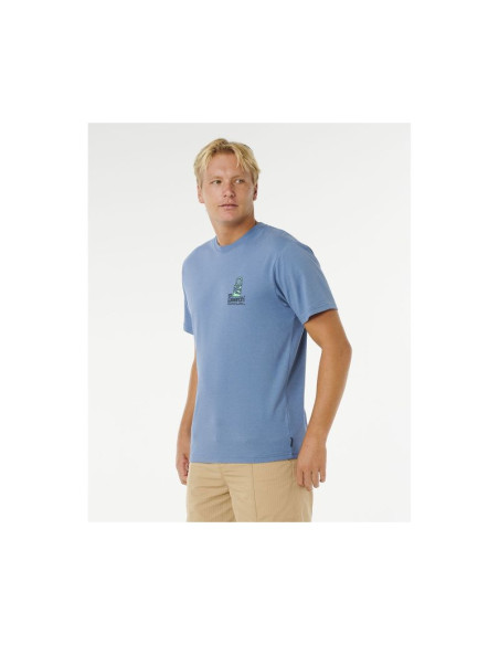 Koszulka męska rip curl vaporcool search stack tee niebieska