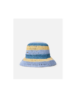 Kapelusz damski rip curl crochet bucket hat niebieski 2