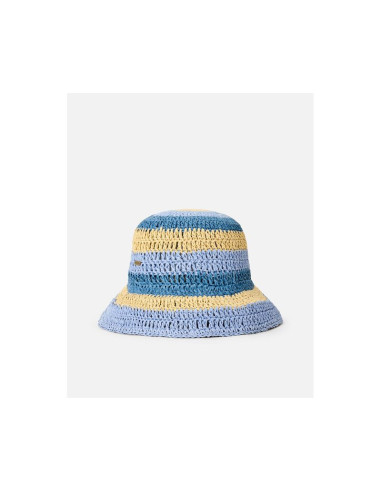 Kapelusz damski rip curl crochet bucket hat niebieski