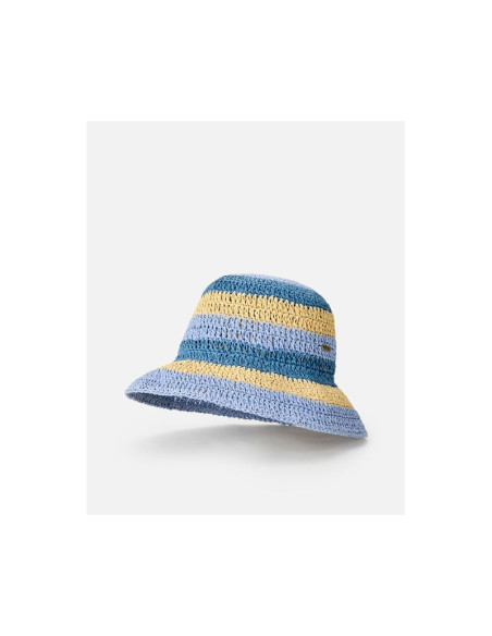 Kapelusz damski rip curl crochet bucket hat niebieski