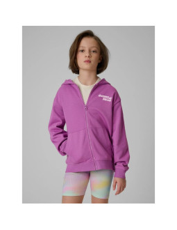 Bluza dresowa loose z kapturem dziewczęca 4f 4fjrss26tswsf2902-51s