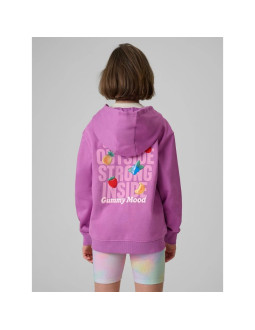 Bluza dresowa loose z kapturem dziewczęca 4f 4fjrss26tswsf2902-51s 2