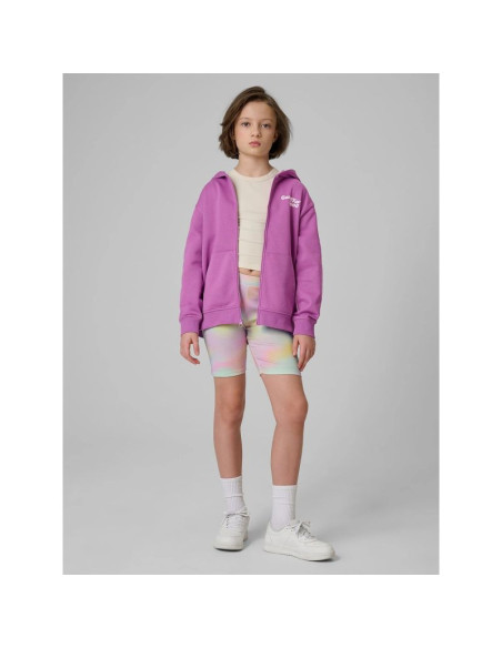Bluza dresowa loose z kapturem dziewczęca 4f 4fjrss26tswsf2902-51s