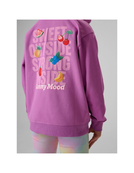 Bluza dresowa loose z kapturem dziewczęca 4f 4fjrss26tswsf2902-51s