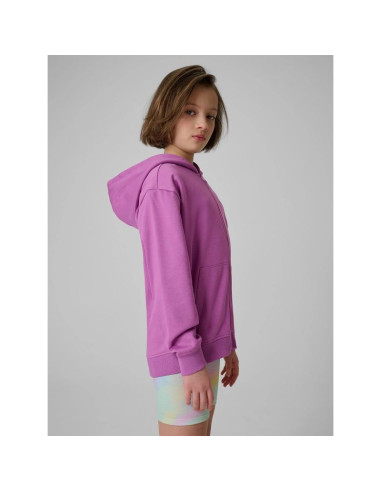 Bluza dresowa loose z kapturem dziewczęca 4f 4fjrss26tswsf2902-51s