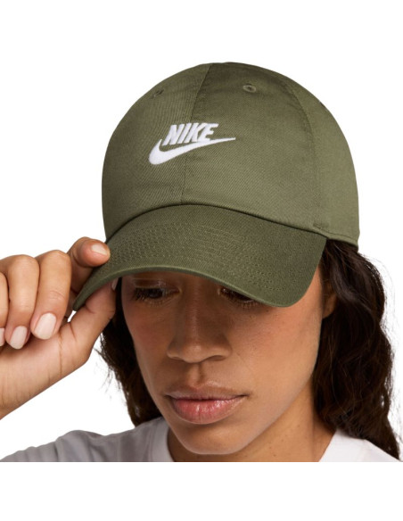 Czapka z daszkiem nike club oliwkowa fb5368 222