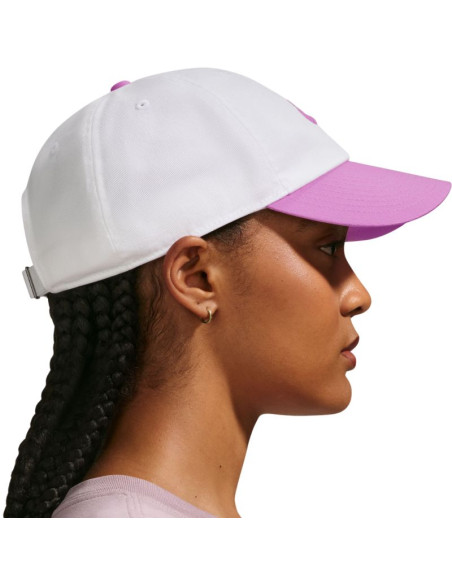Czapka z daszkiem nike club biało-różowa fb5368 103