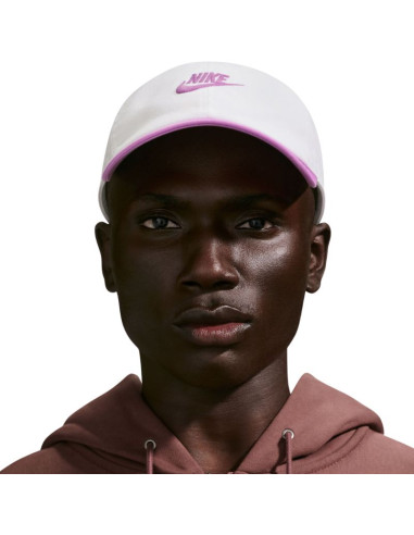Czapka z daszkiem nike club biało-różowa fb5368 103