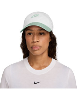 Czapka z daszkiem nike club biało-miętowa fb5368 105