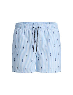 Jack&jones męskie kąpielówki jwharuba swim prints shorts 12206537 cashmere blue stripes