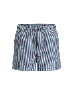 Jack&jones męskie kąpielówki jwharuba swim prints shorts 12206537 navy blazer stripes