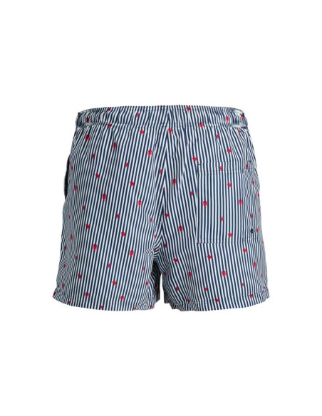 Jack&jones męskie kąpielówki jwharuba swim prints shorts 12206537 navy blazer stripes