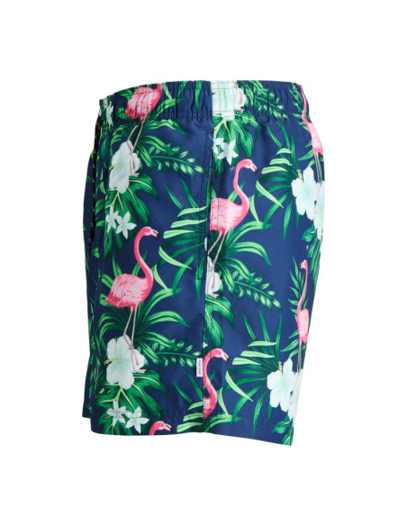 Jack&jones męskie kąpielówki jwharuba swim prints shorts 12206537 navy blazer flamingo