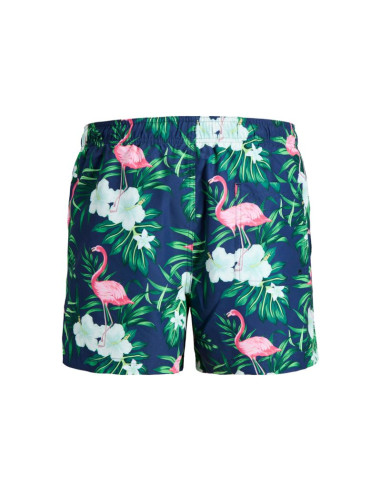 Jack&jones męskie kąpielówki jwharuba swim prints shorts 12206537 navy blazer flamingo