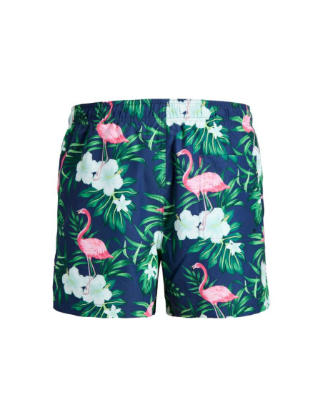 Jack&jones męskie kąpielówki jwharuba swim prints shorts 12206537 navy blazer flamingo