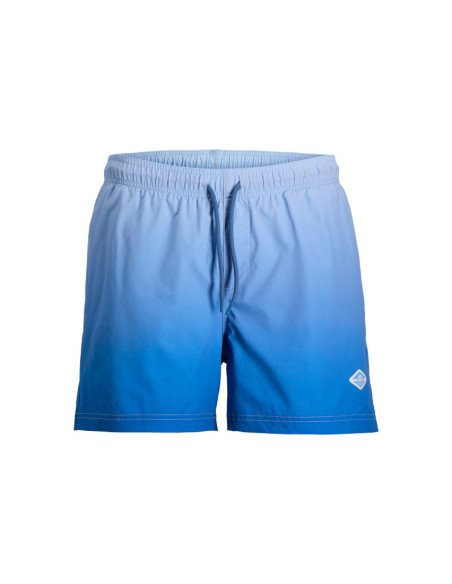 Jack&jones męskie spodenki kąpielowe jpstmaui horizon dip dye swim shorts 12291438 celestial blue