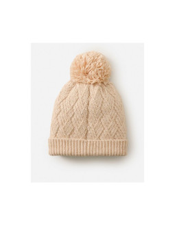 Czapka rip curl premium reg pom pom beanie beżowa 2