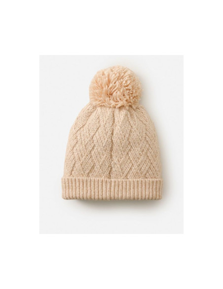 Czapka rip curl premium reg pom pom beanie beżowa