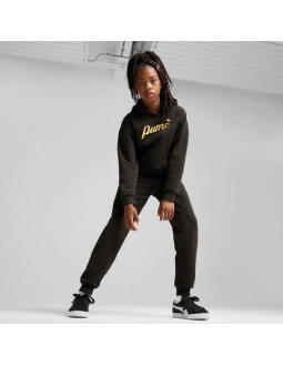 Puma spodnie sportowe dresowe dziecięce ess+ script dla dziewczynki 2