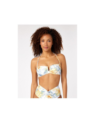 Biustonosz kąpielowy rip curl always summer bandeau biały