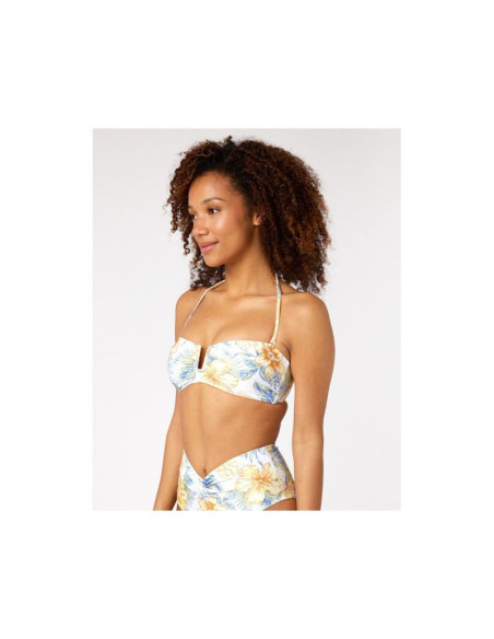 Biustonosz kąpielowy rip curl always summer bandeau biały