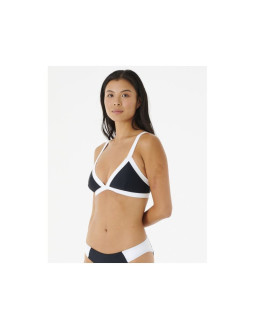 Biustonosz kąpielowy rip curl mirage colour block tri czarny 2