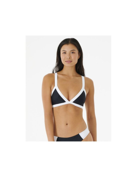 Biustonosz kąpielowy rip curl mirage colour block tri czarny