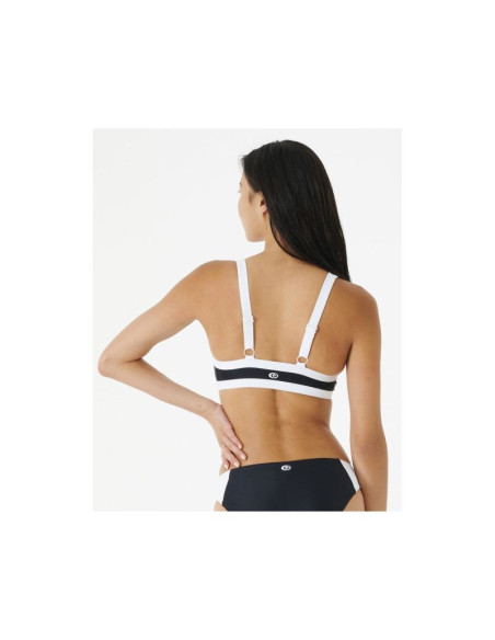 Biustonosz kąpielowy rip curl mirage colour block tri czarny