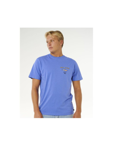 Koszulka męska rip curl fade out icon tee niebieska