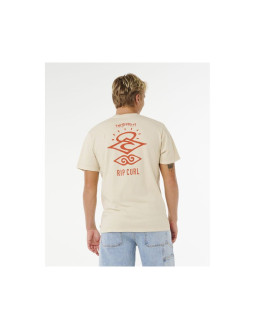 Koszulka męska rip curl search icon tee beżowa 2