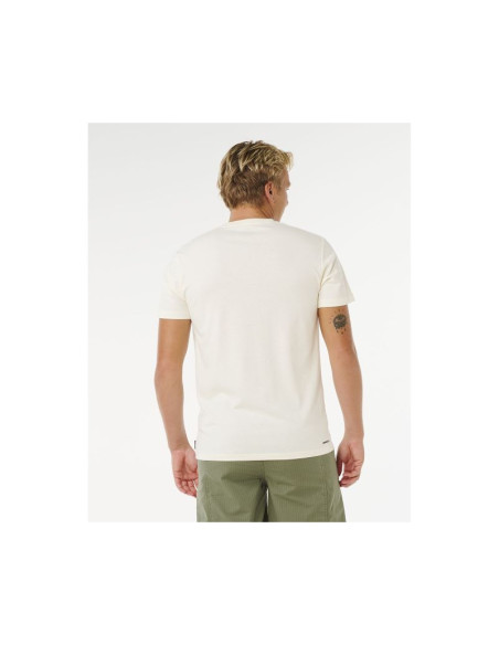 Koszulka męska rip curl vaporcool search 3 stacks tee biała