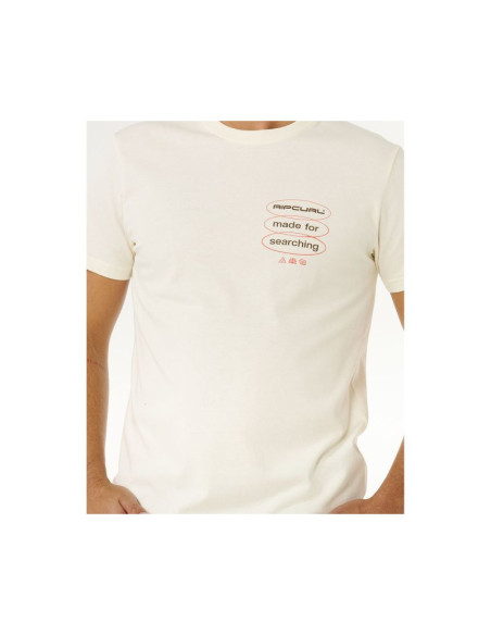 Koszulka męska rip curl vaporcool search 3 stacks tee biała