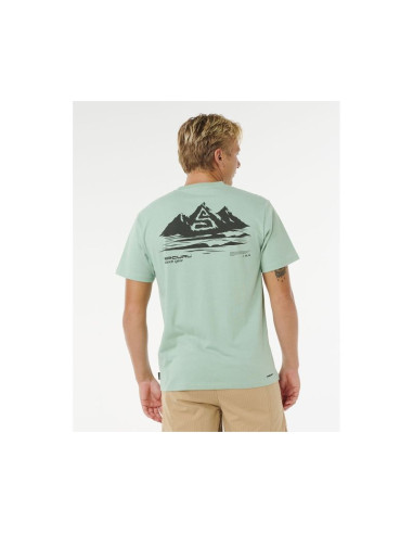 Koszulka męska rip curl vaporcool search peak tee zielona