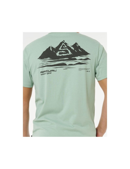 Koszulka męska rip curl vaporcool search peak tee zielona