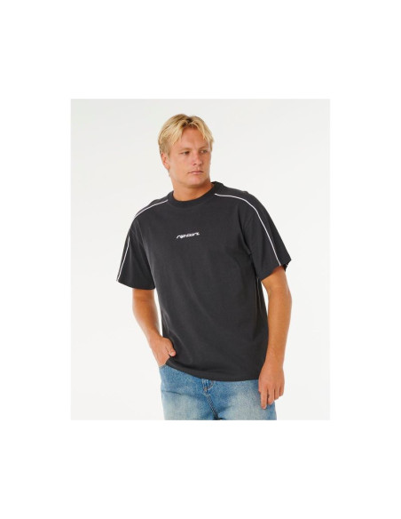 Koszulka męska rip curl inner visions panel tee czarna