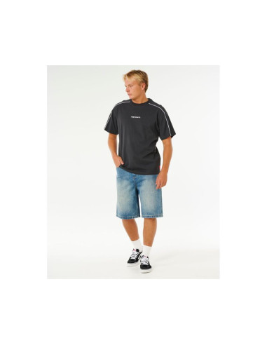 Koszulka męska rip curl inner visions panel tee czarna
