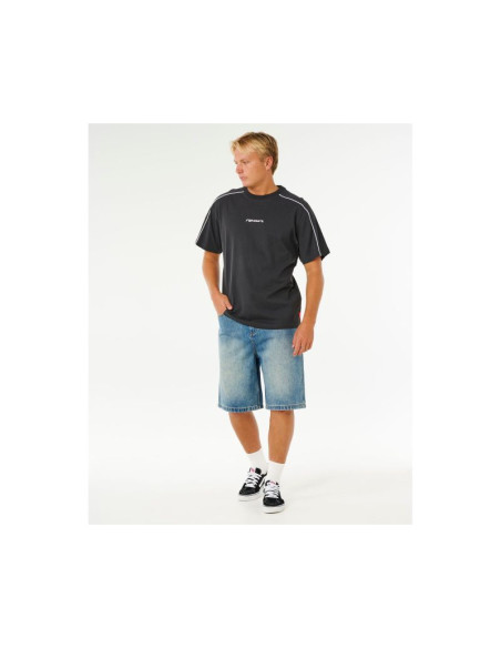 Koszulka męska rip curl inner visions panel tee czarna