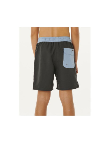 Boardshorty chłopięce rip curl eternal shred block volley-boy czarne