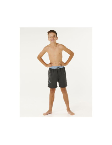 Boardshorty chłopięce rip curl eternal shred block volley-boy czarne