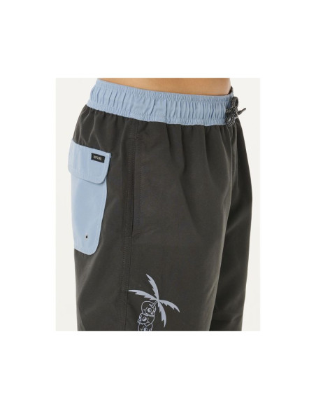 Boardshorty chłopięce rip curl eternal shred block volley-boy czarne